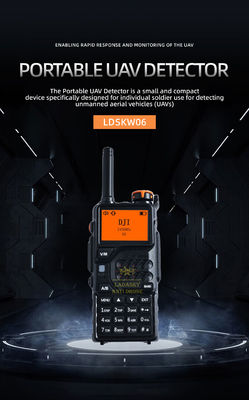 comprar Dispositivo de detecção de drones portátil com bateria de 5000 mAh e antena de banda completa 300MHz-6000MHz Fabricação em linha