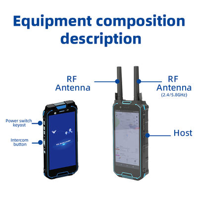 Handheld Drone Detector  Real-time UAV Detection and Pilot Location Tracking with 3-4 Hours Battery Life