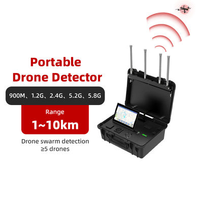 comprar Detector de drones portáteis de longo alcance de 10 km com rastreamento de drones em banda completa e alertas em tempo real Fabricação em linha