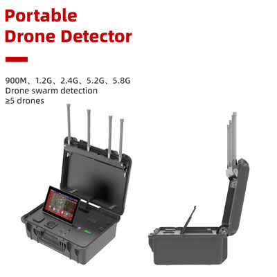 comprar Detector portátil de drones | Sistema Anti-Drone Avançado e Sistema de Defesa de Segurança com Gerenciamento de Lista Negra e Branca, Detecta o Modelo do Drone, Trajetória de Voo, Distância e Localização do Piloto Fabricação em linha
