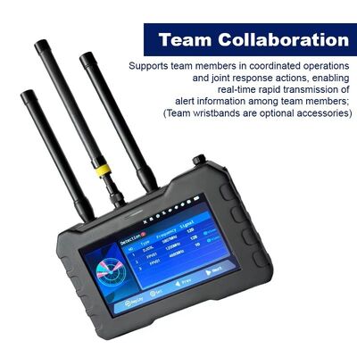 Comprar Detector de drones portátil com detecção de banda completa de 70MHz/6,2GHz, captura de vídeo ao vivo FPV e interceptação de transmissão de vídeo em tempo real para sistemas de alarme profissionais de drones Fabricação em linha