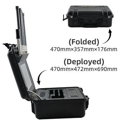 comprar Dispositivo anti-UAV multi-banda de spoofing de rápida implantação suporta a biblioteca de drones DJI e AUTEL com ID remoto para aplicação da lei e segurança nacional Fabricação em linha