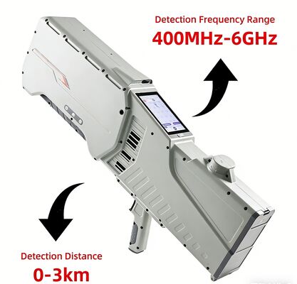 comprar Detector de Drone Portátil com Detecção de 400MHz-6GHz, Alcance de 3km e Navegação GPS Anti-Spoofing, Equipamento Portátil Anti-Drone Fabricação em linha
