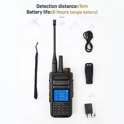 comprar Detector de UAV portátil profissional com suporte a vídeo OFDM HD e detecção de sinal analógico FM 300MHz-6200MHz Long Range Drone Scanner Fabricação em linha
