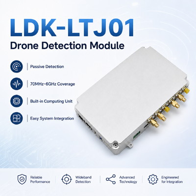 comprar Modulo de detecção de drones compacto de 520g: sensor de RF passivo de 70MHz-6GHz com sensibilidade de -105dBm para sistemas de identificação e segurança de UAV Fabricação em linha