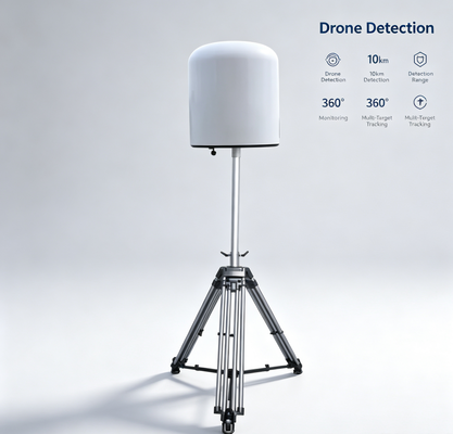 comprar Sistema de detecção de drones. Detector de drones passivos de longo alcance de 10 km, 100MHz, 6GHz. Rastreamento de trajetória de voo em tempo real, localização do controlador remoto, operação 7×24h, integração de TDOA e contramedidas. Fabricação em linha