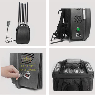 400W Anti-Drone Backpack System | Multi-Band 6–8 Frequency 200–1020MHz & 2.4–5.8GHz | Portable FPV & UAV Jammer for Military, Border Security, Critical Infrastructure, Mobile Drone Defense