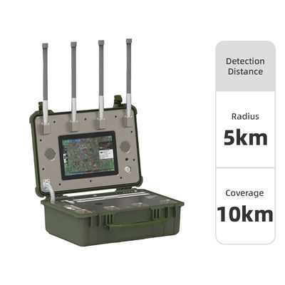 Passive UAV Detection System with 10km Detection Radius 360° Omnidirectional Coverage and ≥30 Simultaneous Detections