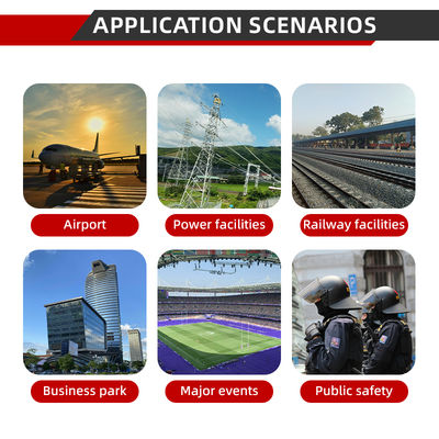 10km Portable Drone Detector | Full-Band UAV Detection & Location Tracking | Anti-Drone Solution with RF Technology, Real-Time Alerts, Long-Range FPV & Commercial Drone Protection System