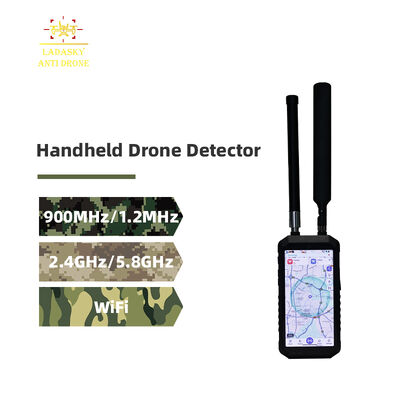 Drone Professional Wireless Intercom Portable Drone Detector | 0~3 km Detection Range, Detection 900MHz, 1.2MHz, 2.4GHz, 5.8GHz, WiFi | Anti-Drone Defense, Alarm System & Security System 