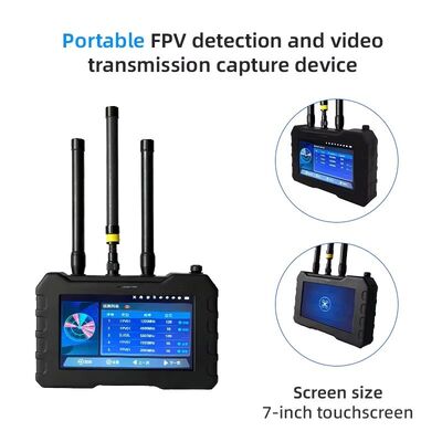 70MHz-6.2GHz Full Band Portable Handheld Anti-Drone Detector | FPV UAV Detection with Video Interception | Security Alarm System